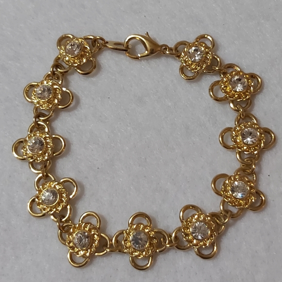 Fifth Avenue Collection Gold Plated Necklace, Bracelet and Earrings Set - Picture 4 of 12